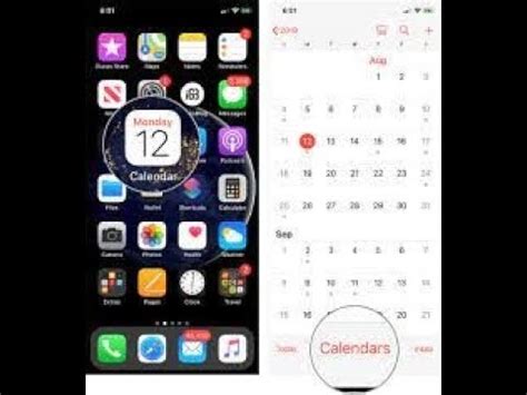 Активация календаря на iPhone