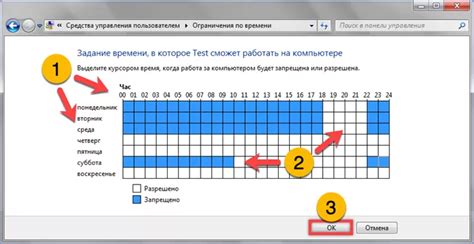 Активация функции "Родительский контроль"