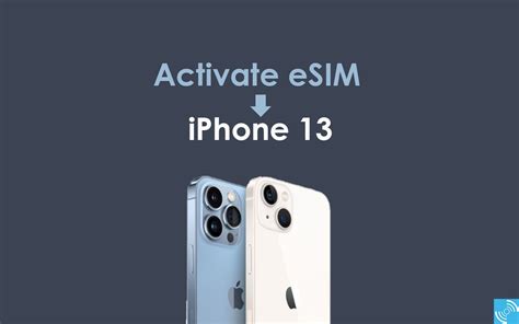 Активация eSIM на iPhone 13