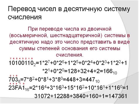 Алгоритм конвертации числа 1000 в семеричную систему счисления