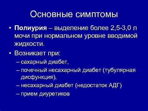 Алогия мочи: основные симптомы