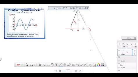 Анализ графика гармонических колебаний