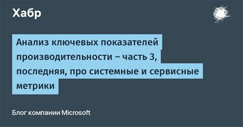 Анализ ключевых показателей производительности аганима