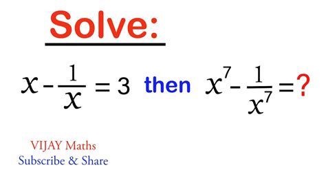 Анализ равенства x = 7 - 1/x