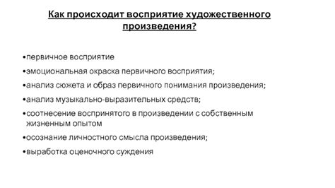 Анализ сюжета как способ понимания художественного произведения