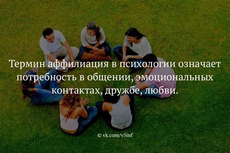 Аффилиация и привязанность