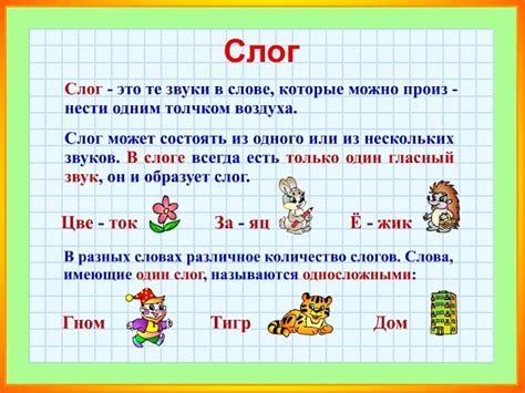 Базовые правила подсчета слогов