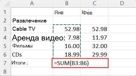 Базовые принципы работы с формулами в Excel