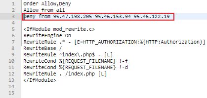 Блокировка IP-адреса сервера Aternos