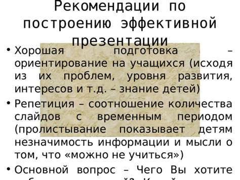 Важность эффективной презентации