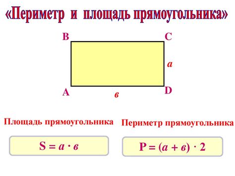 Важные моменты при нахождении периметра прямоугольника