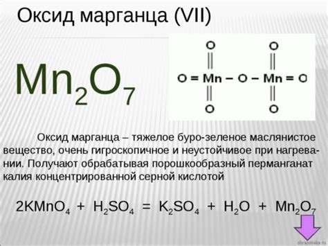 Валентность марганца