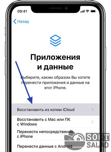 Вариант 2: Восстановление через iCloud