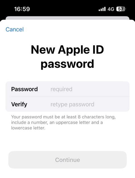 Введите свой Apple ID и пароль