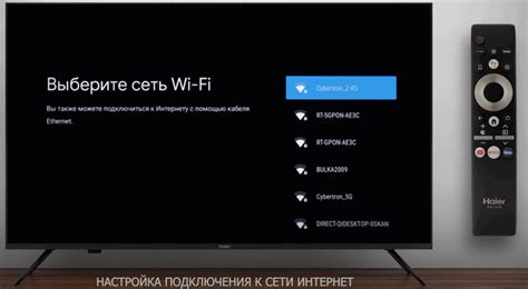 Ввод пароля для подключения к Wi-Fi на телевизоре Haier