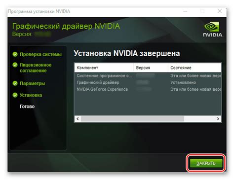 Версия драйвера NVIDIA