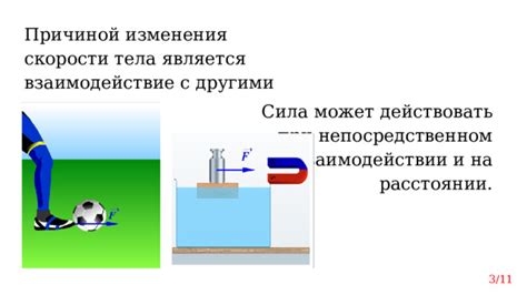 Взаимодействие с другими телами