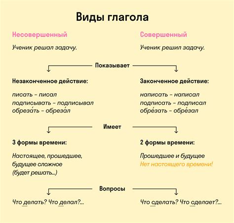 Виды глаголов: основные характеристики