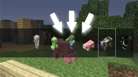 Виды мобов, доступных для превращения в Minecraft на телефоне