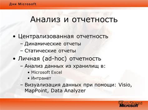 Визуализация и отчеты в системах интранет-детекции