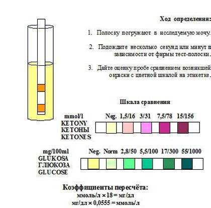 Визуальная оценка мочи на наличие ацетона