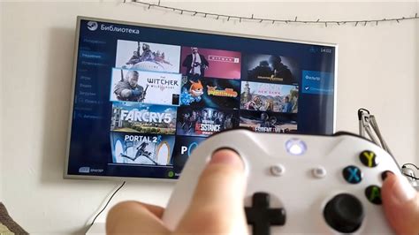 Включение функций игры в телевизоре через Steam Link