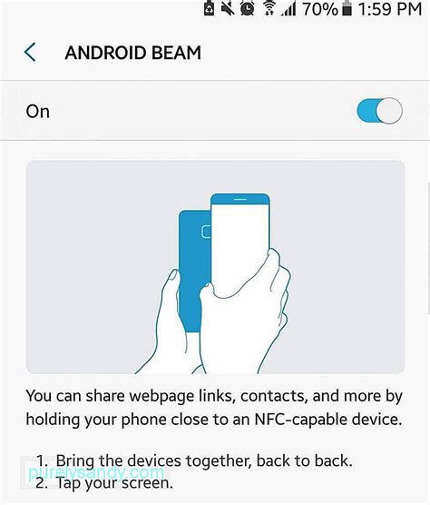 Включите NFC на вашем устройстве