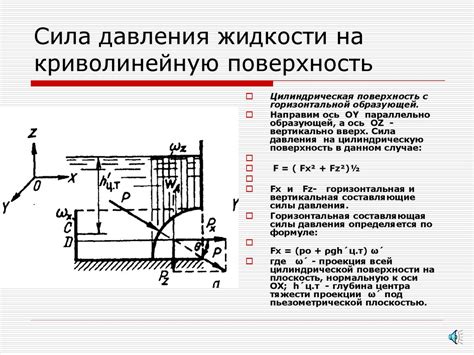 Влияние вертикального положения на давление