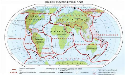 Влияние плит Тихоокеанского океана и Северно-Американской плиты