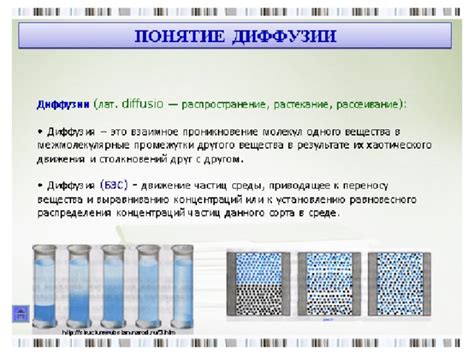 Влияние температуры на процесс диффузии в газах и жидкостях