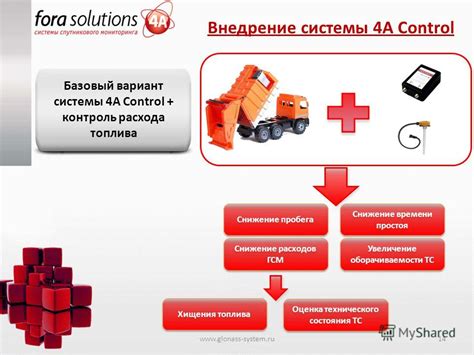 Внедрение передовой системы топливного расхода