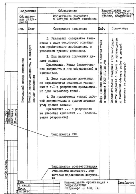 Внесение изменений в правильном порядке