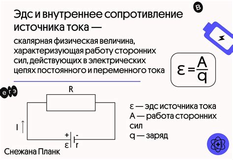 Внутреннее сопротивление источника тока