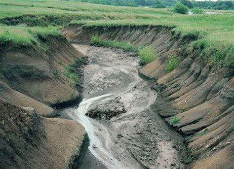 Водная эрозия на склоне