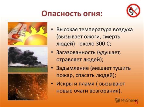 Возгорание от открытого огня