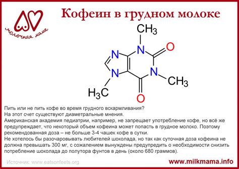 Возможность передачи кофеина через грудное молоко