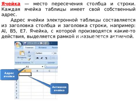 Возможность точного перемещения к определенной ячейке