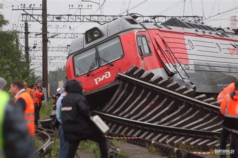 Возможные последствия схода поезда с рельс