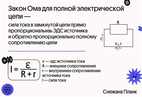 Возникновение напряжения в электрической цепи без тока