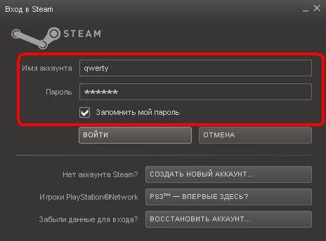 Войдите в свой аккаунт Steam