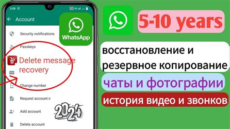 Восстановление сообщений и данных в WhatsApp