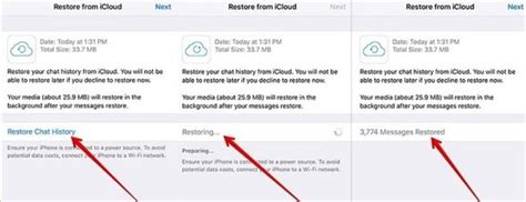 Восстановление удаленных сообщений WhatsApp через iCloud (для пользователей iPhone)