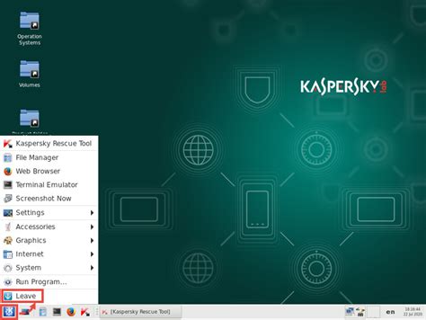 Восстановление файлов из Kaspersky Rescue Disk