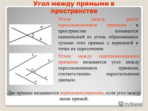 Второй угол, образованный перпендикулярными прямыми