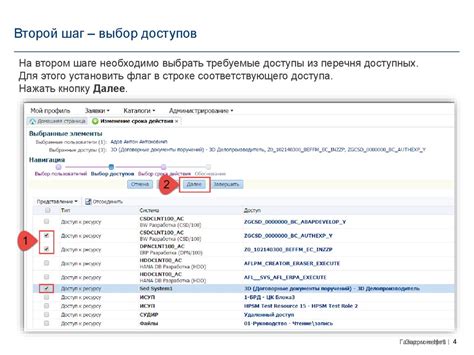 Второй шаг: Выбор варианта защиты доступа