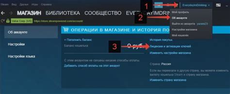 Вход в аккаунт и активация библиотеки Steam