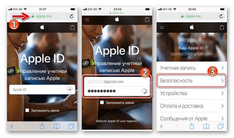 Вход в почту Apple ID с помощью мобильного устройства