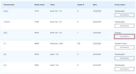 Выберите заказ, от которого хотите отказаться
