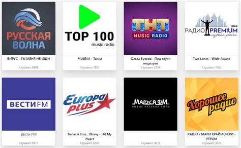 Выберите свои любимые радиостанции для качественного звука