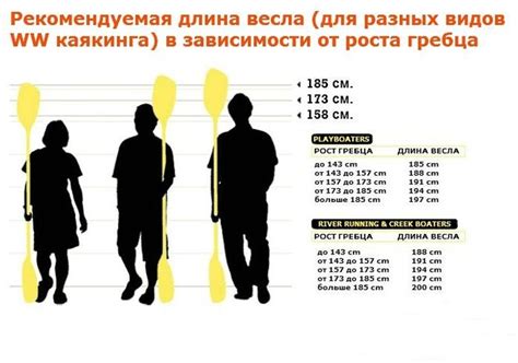 Выбор длины весла в зависимости от стиля гребли